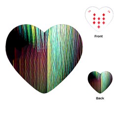 Screen Shot Line Vertical Rainbow Playing Cards (heart)  by Mariart