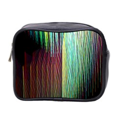 Screen Shot Line Vertical Rainbow Mini Toiletries Bag 2-side by Mariart