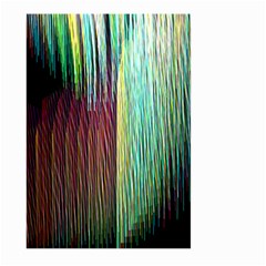 Screen Shot Line Vertical Rainbow Large Garden Flag (two Sides) by Mariart