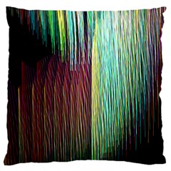 Screen Shot Line Vertical Rainbow Large Cushion Case (two Sides) by Mariart