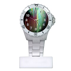 Screen Shot Line Vertical Rainbow Plastic Nurses Watch by Mariart