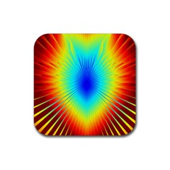 View Max Gain Resize Flower Floral Light Line Chevron Rubber Coaster (square)  by Mariart