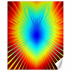 View Max Gain Resize Flower Floral Light Line Chevron Canvas 16  X 20  