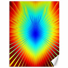 View Max Gain Resize Flower Floral Light Line Chevron Canvas 36  X 48   by Mariart