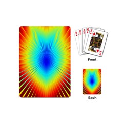 View Max Gain Resize Flower Floral Light Line Chevron Playing Cards (mini) 