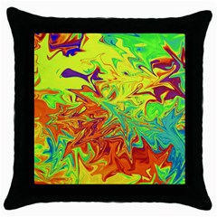 Colors Throw Pillow Case (black) by Valentinaart