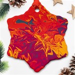 Colors Snowflake Ornament (Two Sides) Back