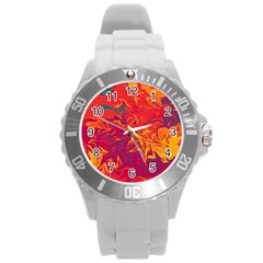 Colors Round Plastic Sport Watch (l) by Valentinaart