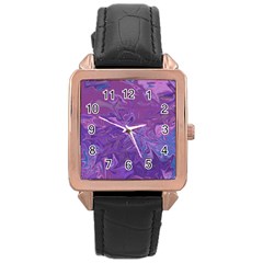 Colors Rose Gold Leather Watch  by Valentinaart