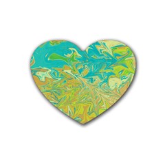 Colors Heart Coaster (4 Pack)  by Valentinaart