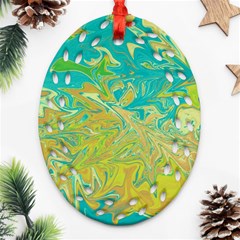 Colors Oval Filigree Ornament (Two Sides)