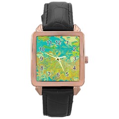 Colors Rose Gold Leather Watch 