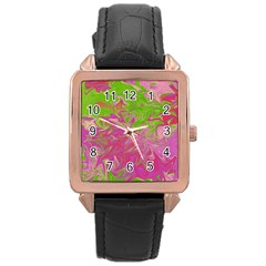 Colors Rose Gold Leather Watch 