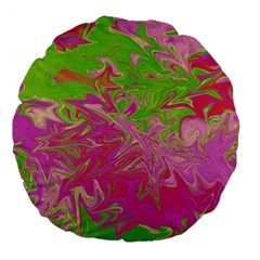 Colors Large 18  Premium Flano Round Cushions by Valentinaart