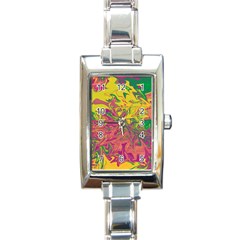 Colors Rectangle Italian Charm Watch by Valentinaart