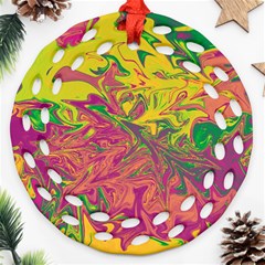 Colors Ornament (round Filigree) by Valentinaart