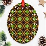 Kiwi Like Pattern Ornament (Oval Filigree) Front