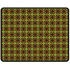 Kiwi Like Pattern Double Sided Fleece Blanket (medium)  by linceazul