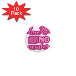 Love knows no gender 1  Mini Magnet (10 pack)  Front