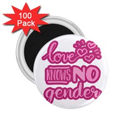 Love Knows No Gender 2 25  Magnets (100 Pack)  by Valentinaart