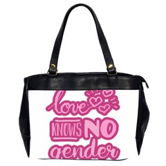 Love Knows No Gender Office Handbags (2 Sides)  by Valentinaart