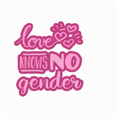 Love Knows No Gender Large Garden Flag (two Sides) by Valentinaart