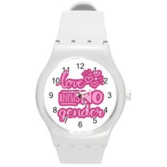 Love Knows No Gender Round Plastic Sport Watch (m) by Valentinaart