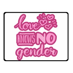 Love Knows No Gender Double Sided Fleece Blanket (small)  by Valentinaart