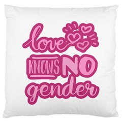 Love Knows No Gender Standard Flano Cushion Case (two Sides) by Valentinaart