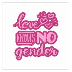 Love Knows No Gender Large Satin Scarf (square) by Valentinaart