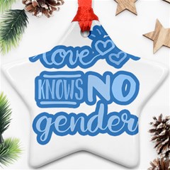 Love Knows No Gender Ornament (star) by Valentinaart