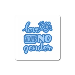 Love Knows No Gender Square Magnet by Valentinaart