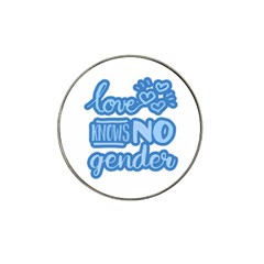 Love Knows No Gender Hat Clip Ball Marker (4 Pack) by Valentinaart