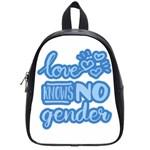 Love knows no gender School Bags (Small)  Front