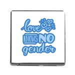 Love knows no gender Memory Card Reader (Square) Front