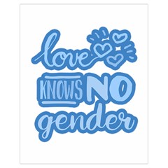 Love Knows No Gender Drawstring Bag (small) by Valentinaart