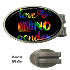 Love Knows No Gender Money Clips (oval)  by Valentinaart