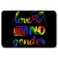 Love Knows No Gender Large Doormat  by Valentinaart