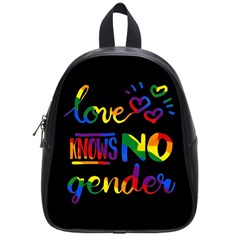 Love Knows No Gender School Bags (small)  by Valentinaart