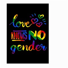 Love Knows No Gender Large Garden Flag (two Sides) by Valentinaart