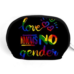 Love Knows No Gender Accessory Pouches (medium)  by Valentinaart