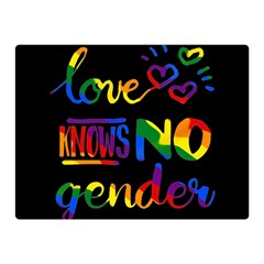 Love Knows No Gender Double Sided Flano Blanket (mini)  by Valentinaart