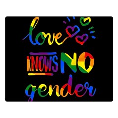 Love Knows No Gender Double Sided Flano Blanket (large)  by Valentinaart