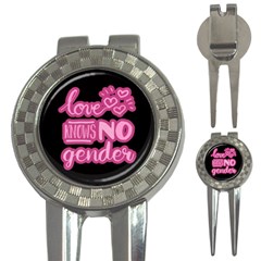 Love Knows No Gender 3-in-1 Golf Divots by Valentinaart