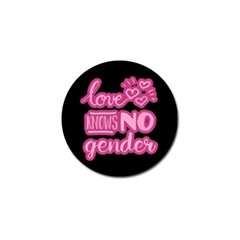 Love Knows No Gender Golf Ball Marker by Valentinaart