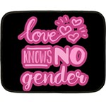 Love knows no gender Double Sided Fleece Blanket (Mini)  35 x27  Blanket Front