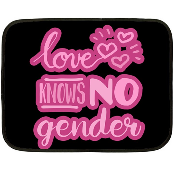 Love knows no gender Double Sided Fleece Blanket (Mini) 