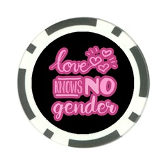 Love Knows No Gender Poker Chip Card Guard (10 Pack) by Valentinaart