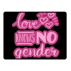 Love Knows No Gender Fleece Blanket (small) by Valentinaart