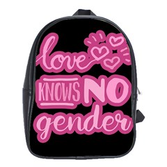 Love Knows No Gender School Bags (xl)  by Valentinaart